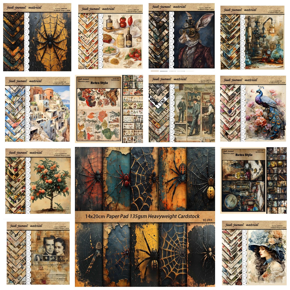 Candle Making Los Angeles - New Vintage Material Papers DIY Ledger