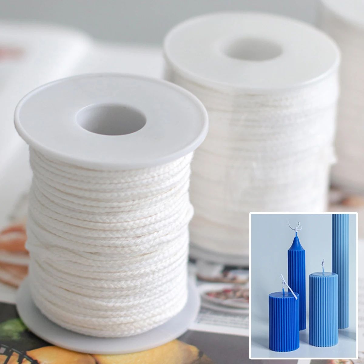 Candle Making Los Angeles - 61 Meters/Roll White Candle Wick Cotton