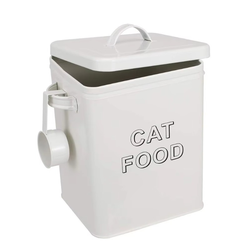 Pet Dog Treat and Food Storage - Tin Container Lid reseña y precio