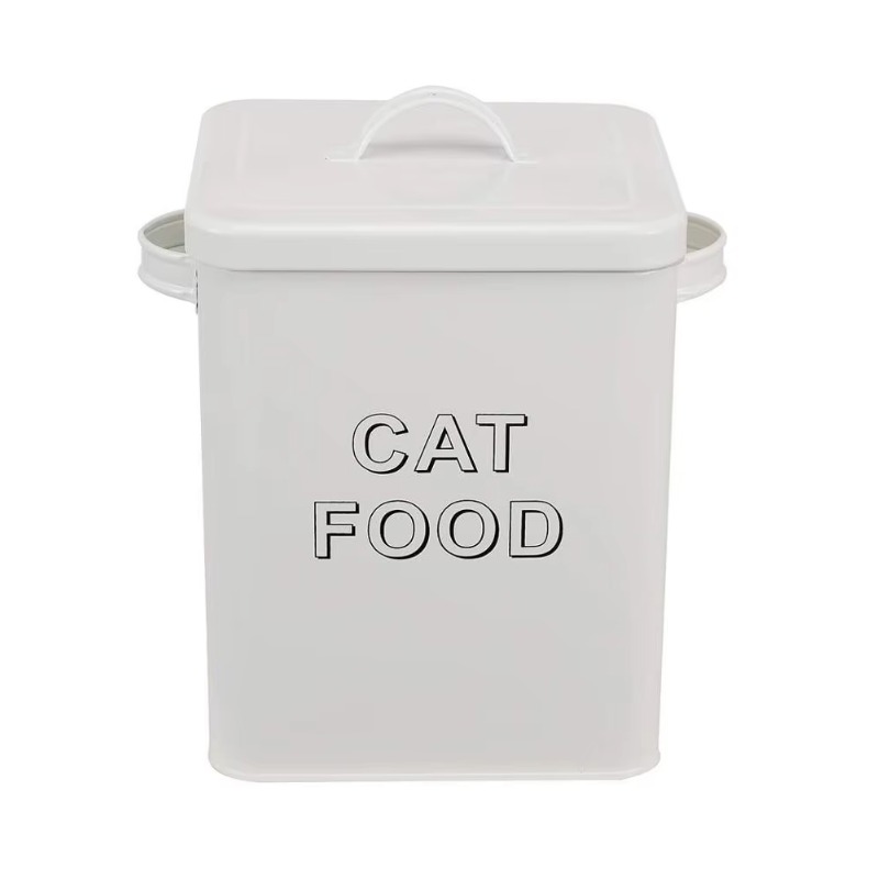 Pet Dog Treat and Food Storage - Tin Container Lid reseña y precio
