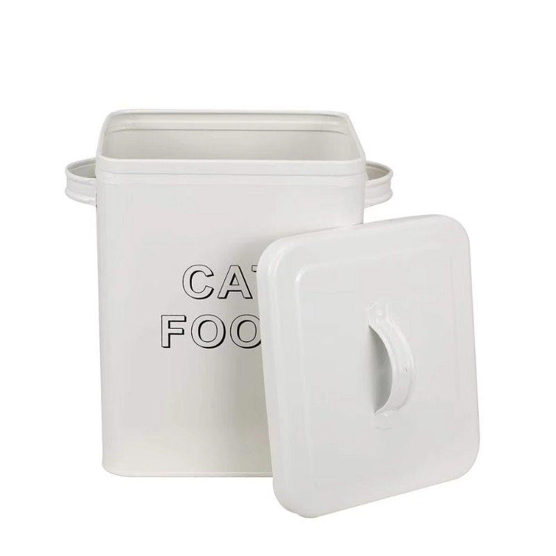 Pet Dog Treat and Food Storage - Tin Container Lid reseña y precio