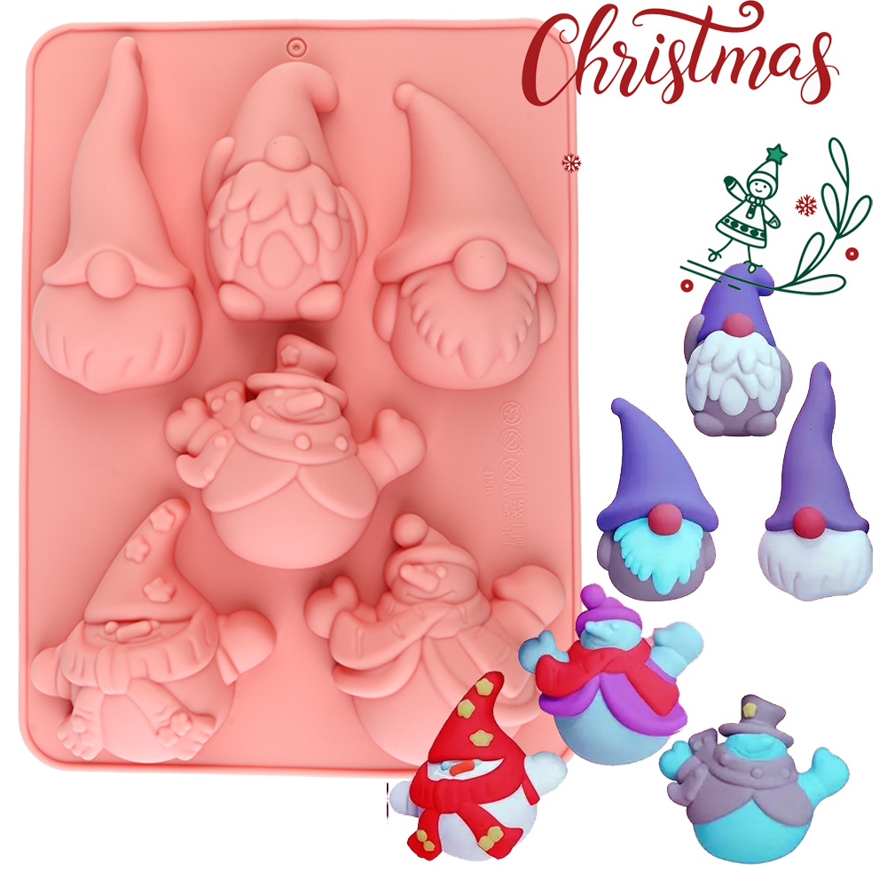 6-Cavity Christmas Gnome Cake  - Candle Making Los Angeles reseña y precio