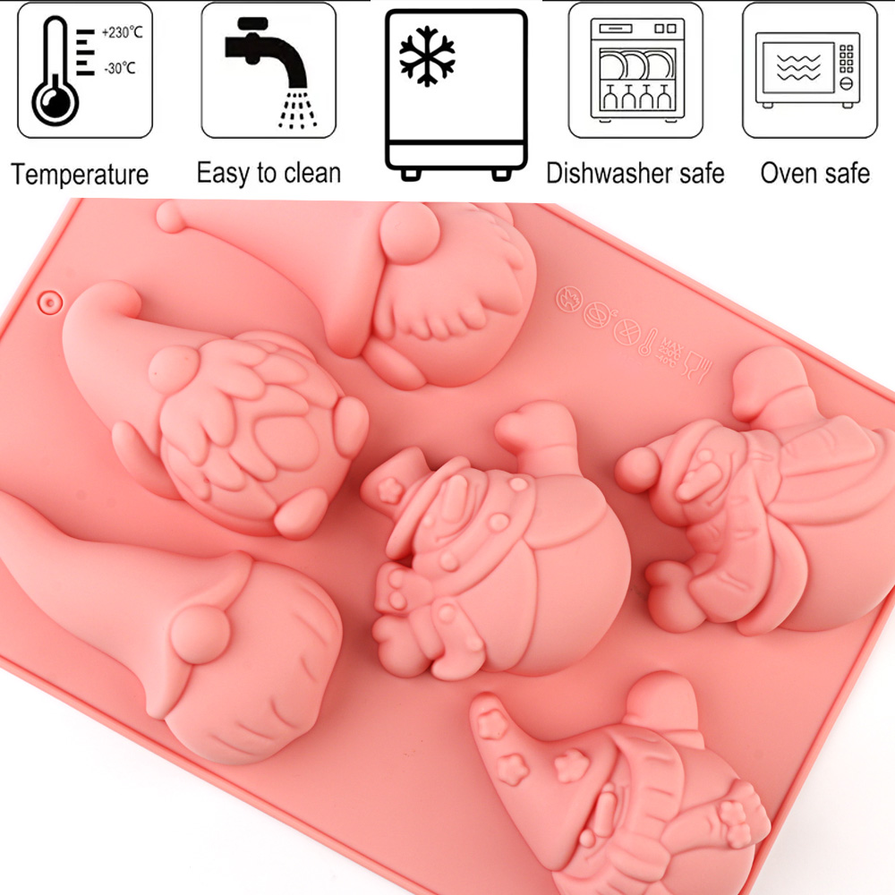 6-Cavity Christmas Gnome Cake  - Candle Making Los Angeles reseña y precio