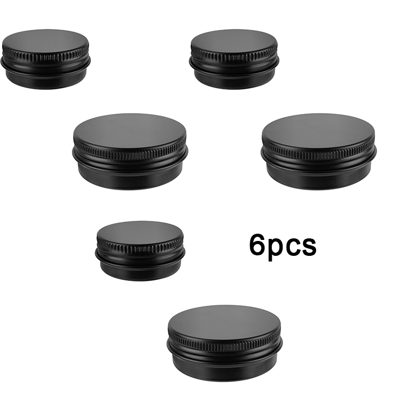 6pcs Aluminum Tin Cans with Sc - Tin Container Lid reseña y precio