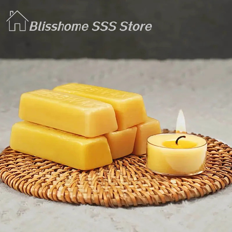 【S】4/8Pcs Pure Beeswax Blocks, - Candle Making Los Angeles reseña y precio
