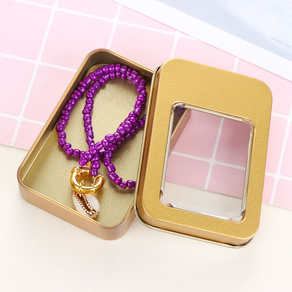 1PC Metal Clear Window Top Met - Tin Container Lid reseña y precio