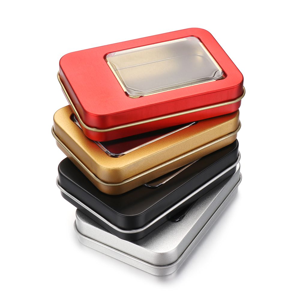 1PC Metal Clear Window Top Met - Tin Container Lid reseña y precio