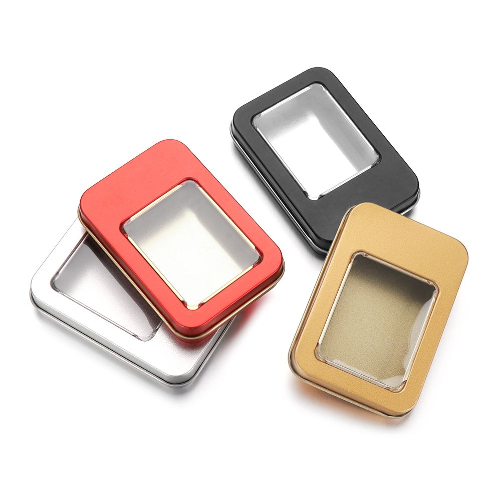 1PC Metal Clear Window Top Met - Tin Container Lid reseña y precio