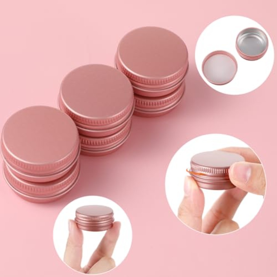 6 Pack 0.5 oz Metal Round Alum - Tin Container Lid reseña y precio