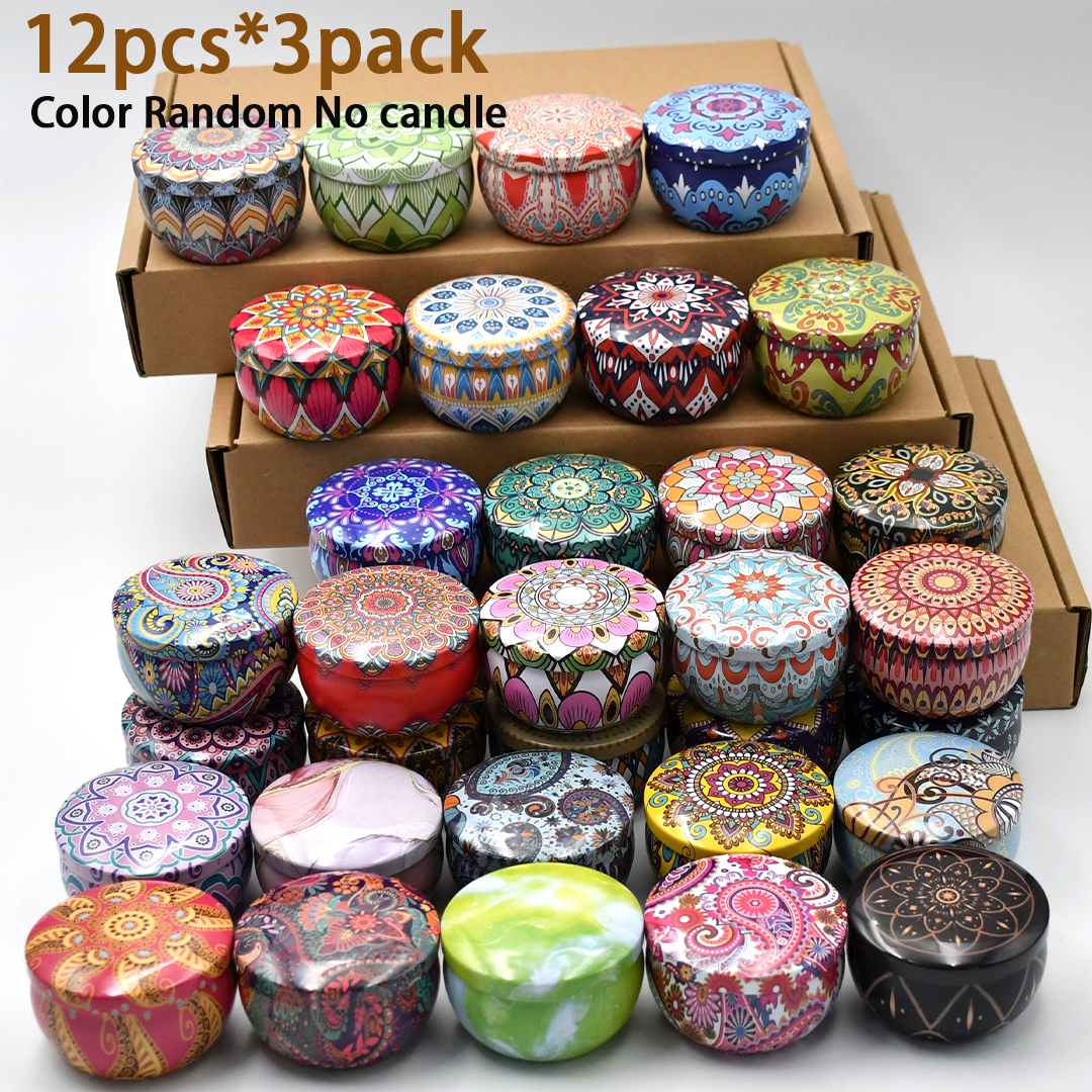 36pcs Metal Candle Jars with L - Tin Container Lid reseña y precio
