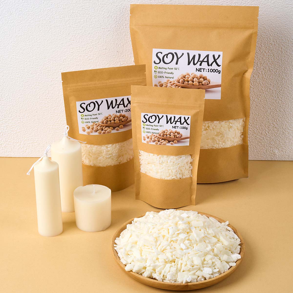 1 Pounds Pure White Soy Wax Fo - Candle Making Los Angeles reseña y precio