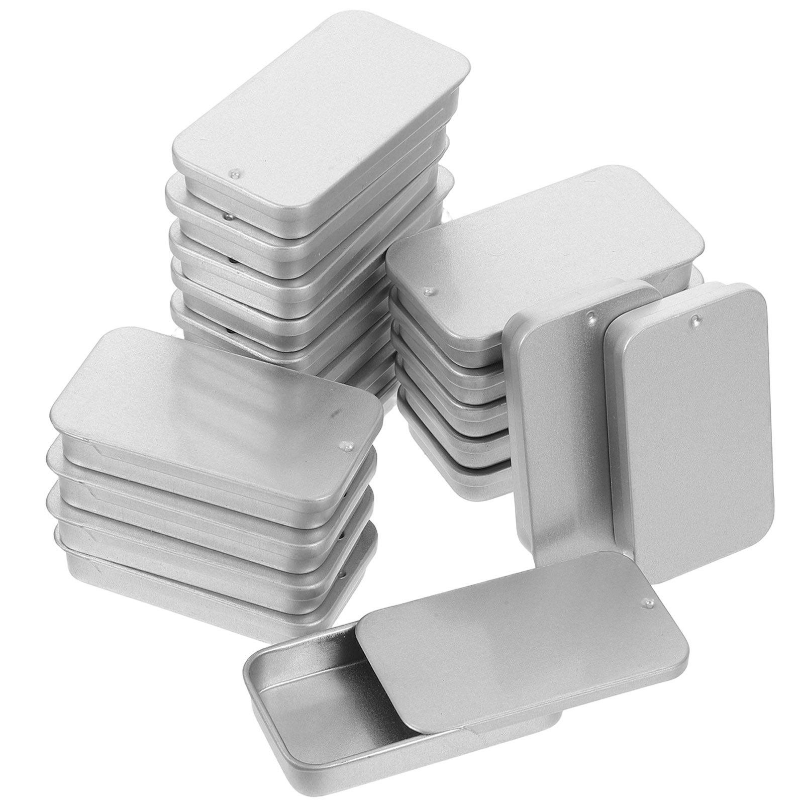 20Pcs Sliding Lid Tinplate Box - Tin Container Lid reseña y precio