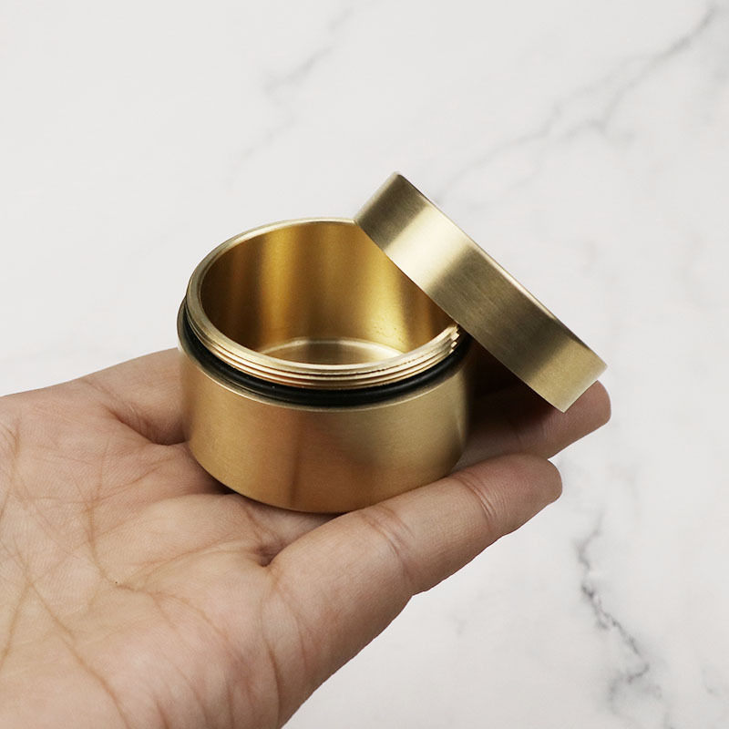 Brass Medicine Box Pill Jewelr - Tin Container Lid reseña y precio