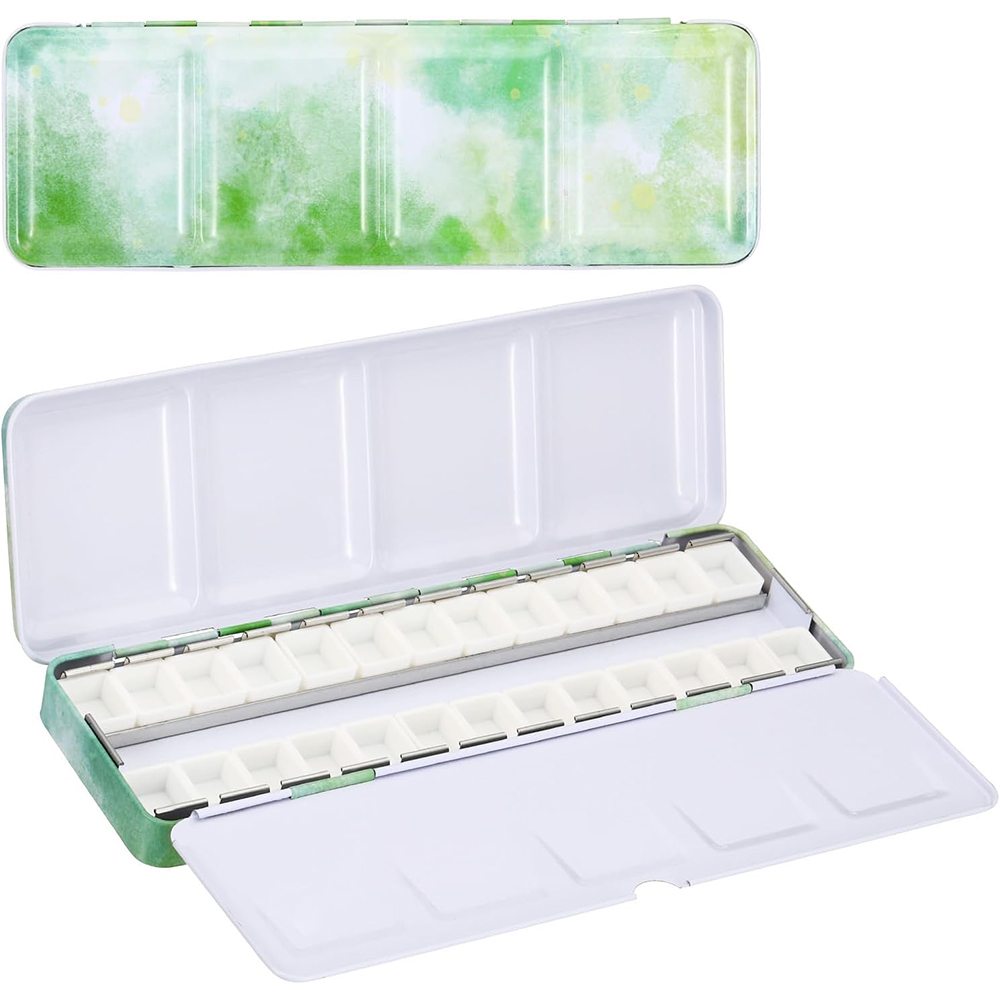 Empty Watercolor Palette, Meta - Tin Container Lid reseña y precio