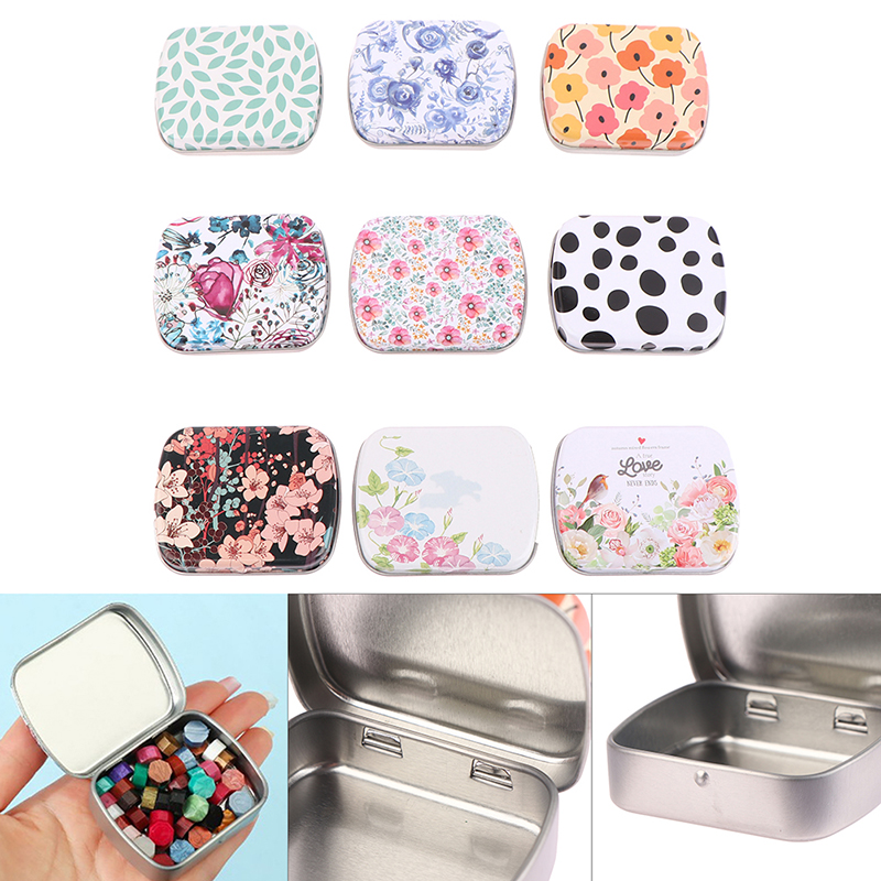 Mini Tin Box Metal Hinged with - Tin Container Lid reseña y precio