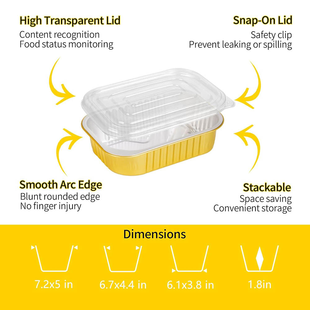 Small Aluminum Pans with Lids  - Tin Container Lid reseña y precio