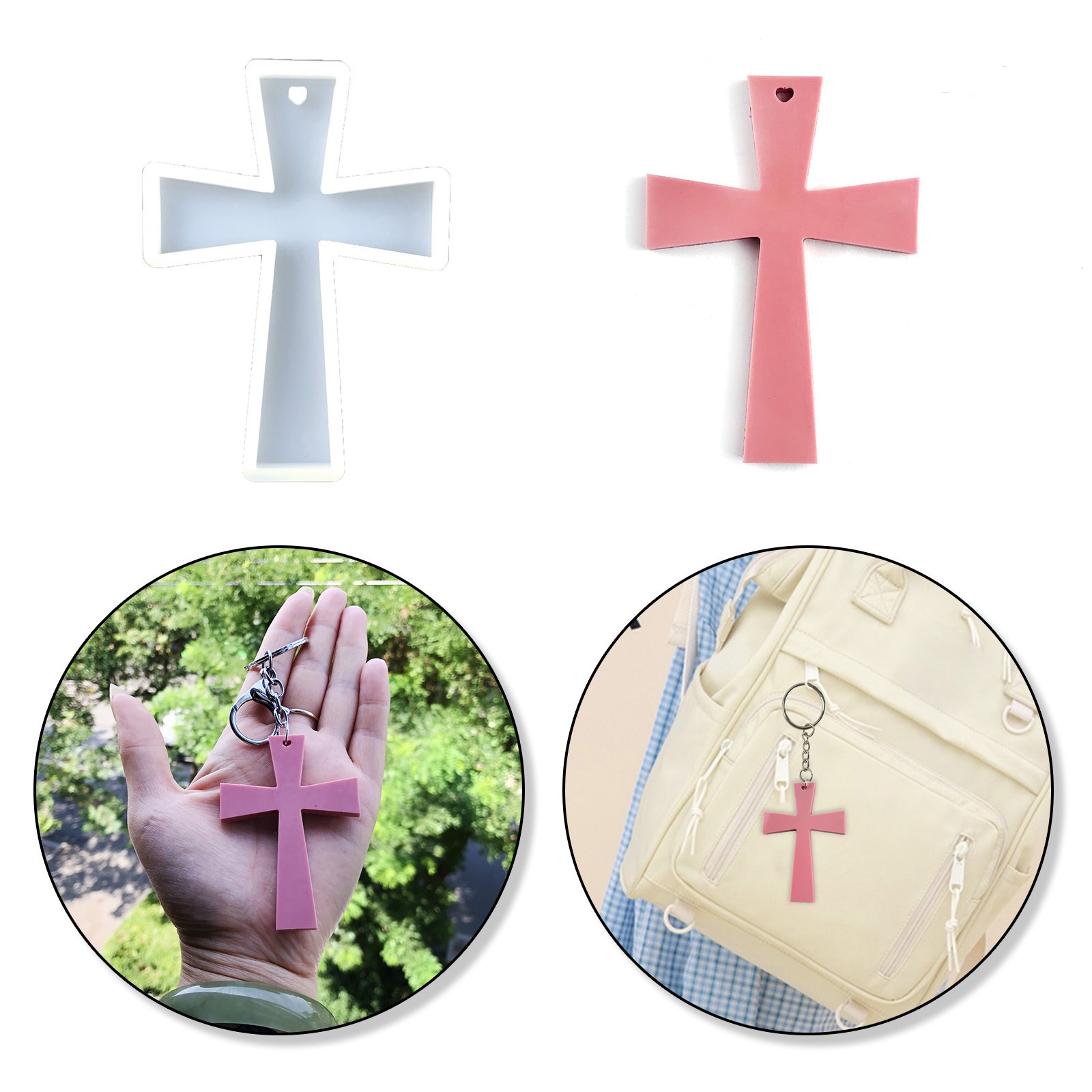 Silicone Mold Blessing Cross D - Candle Making Los Angeles reseña y precio