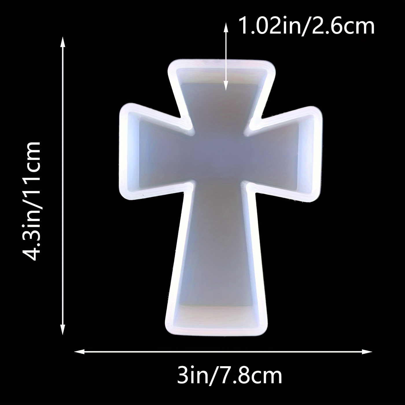 Silicone Mold Blessing Cross D - Candle Making Los Angeles reseña y precio