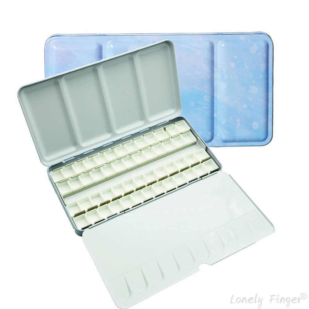 Empty Watercolor Palette Tin S - Tin Container Lid reseña y precio