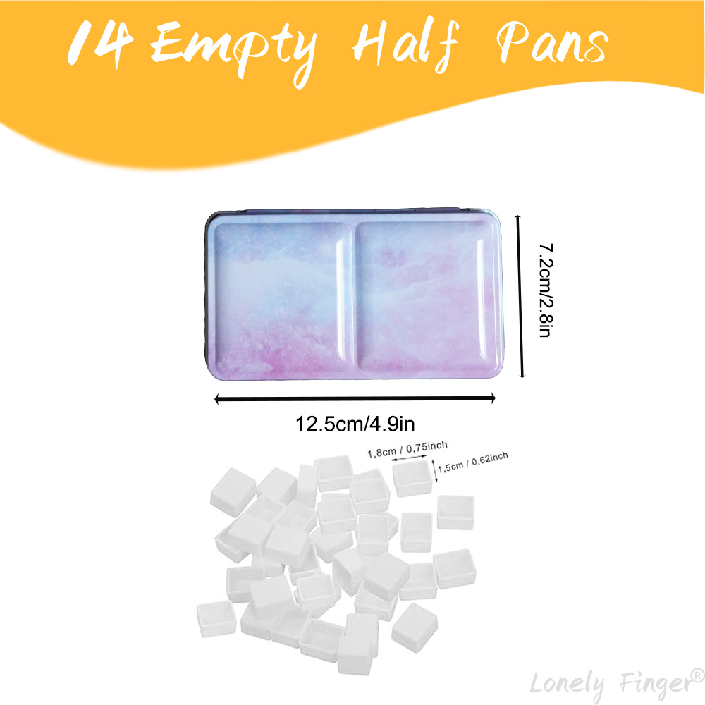 Empty Watercolor Palette Tin S - Tin Container Lid reseña y precio