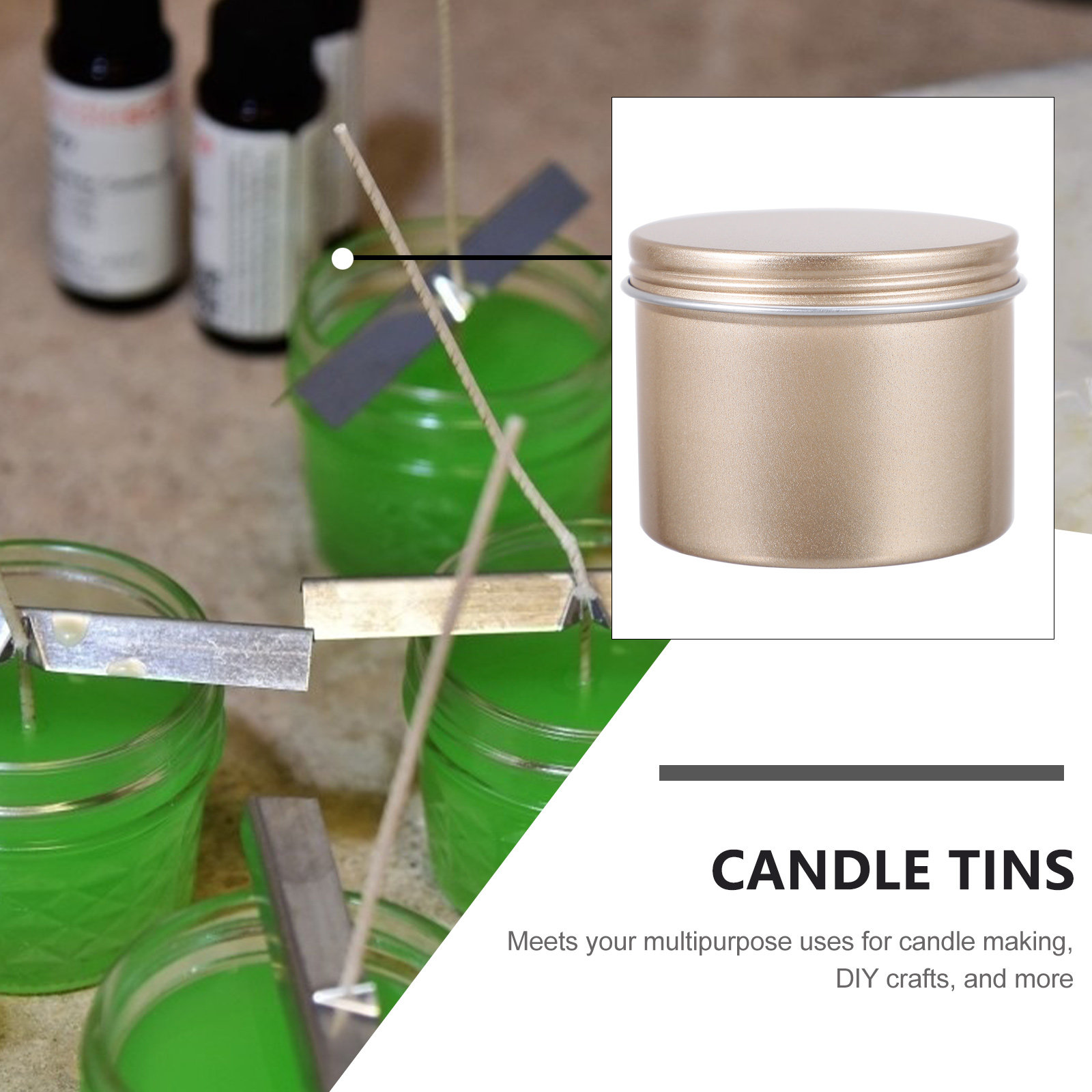 5Pcs 100Ml Aluminum Tins with  - Tin Container Lid reseña y precio