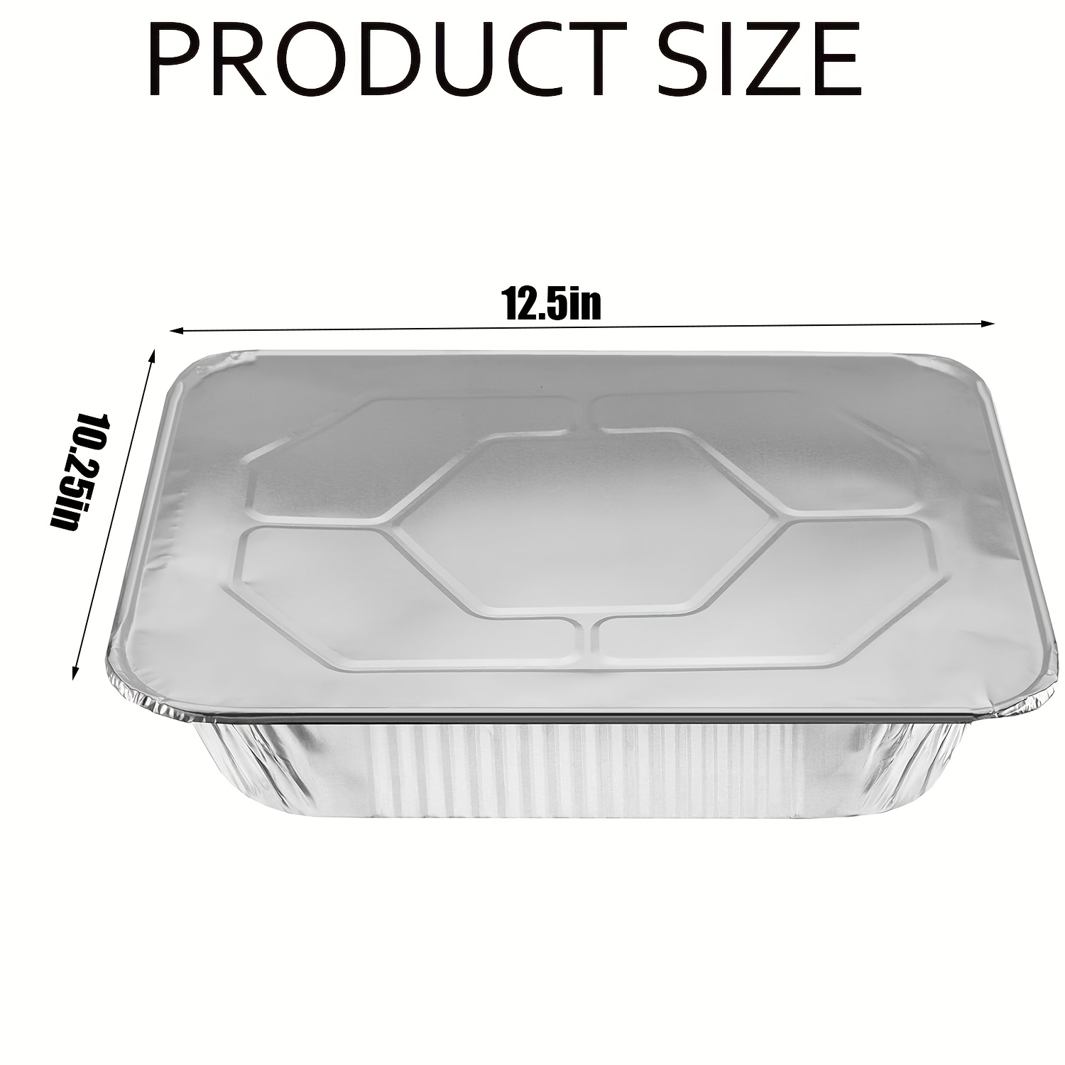 25Pack 12.5x10.25inch Disposab - Tin Container Lid reseña y precio