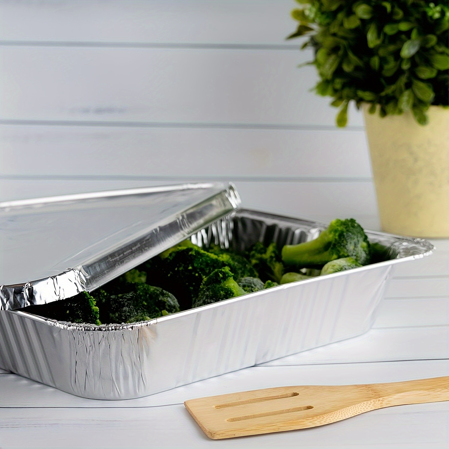 25Pack 12.5x10.25inch Disposab - Tin Container Lid reseña y precio